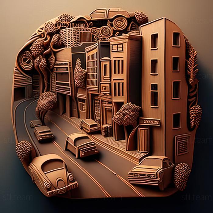 3D модель Улицы улицы (STL)